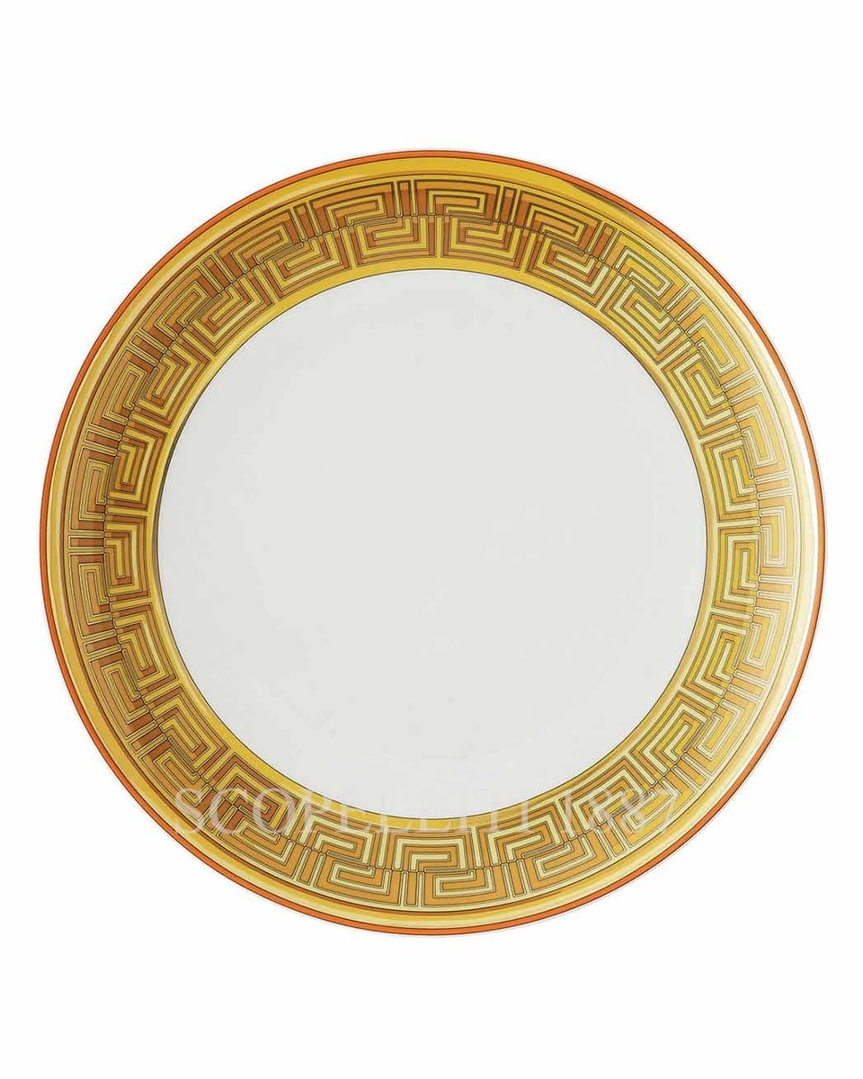 베르사체 브레드 접시 메두사 Amplified 오렌지 Coin Versace Bread Plate Medusa Amplified Orange Coin 02409