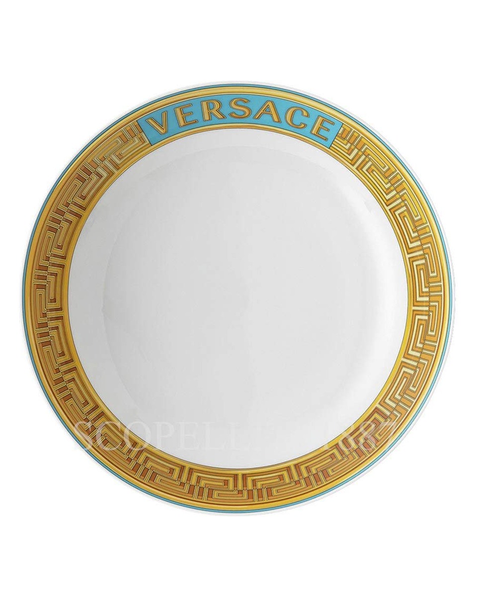 베르사체 파스타접시 메두사 Amplified 블루 Coin Versace Soup Plate Medusa Amplified Blue Coin 02414