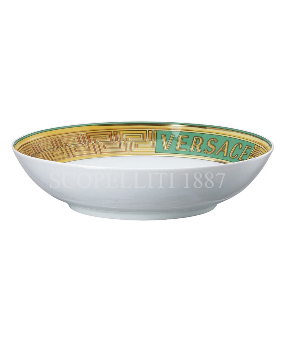 베르사체 파스타접시 메두사 Amplified 그린 Coin Versace Soup Plate Medusa Amplified Green Coin 02415