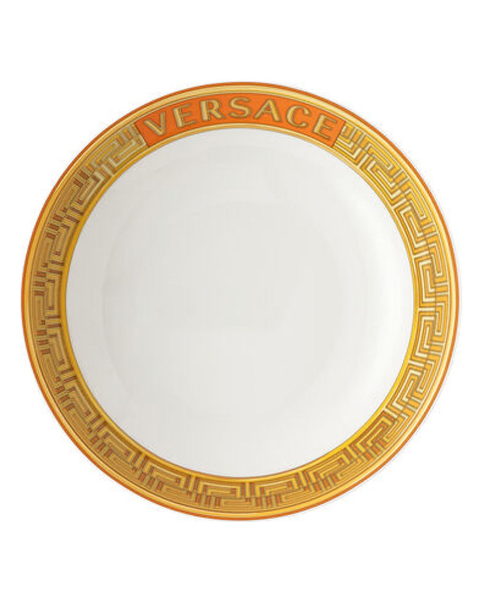 베르사체 파스타접시 메두사 Amplified 오렌지 Coin Versace Soup Plate Medusa Amplified Orange Coin 02416