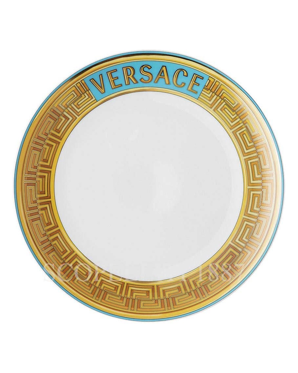 베르사체 디저트접시 메두사 Amplified 블루 Coin Versace Dessert Plate Medusa Amplified Blue Coin 02419