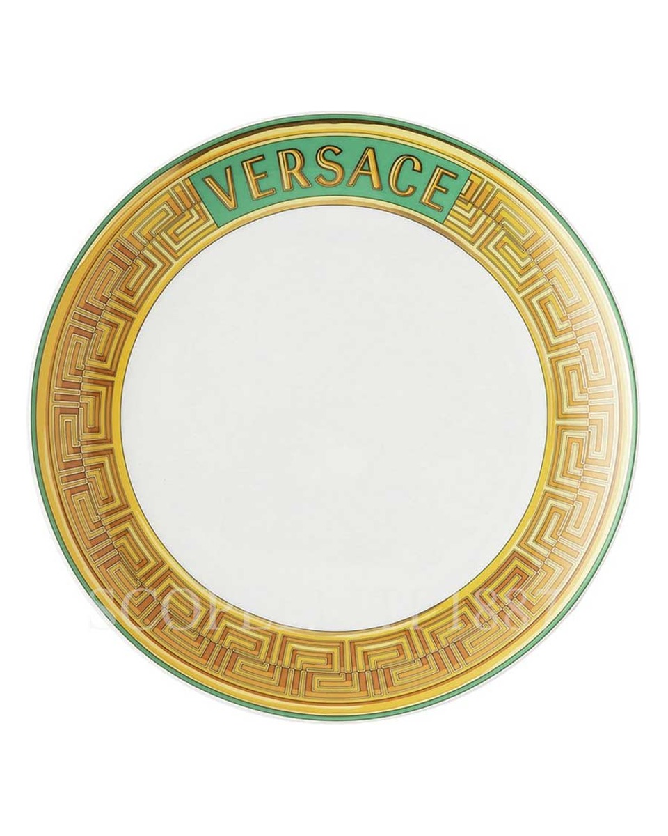 베르사체 디저트접시 메두사 Amplified 그린 Coin Versace Dessert Plate Medusa Amplified Green Coin 02420