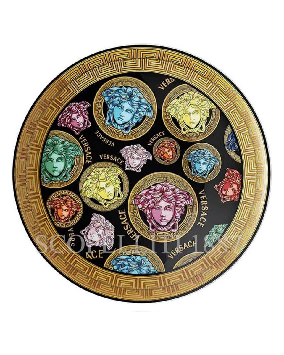 베르사체 NEW 접시 17 cm 메두사 Amplified Multicolour Versace NEW Plate 17 cm Medusa Amplified Multicolour 02426