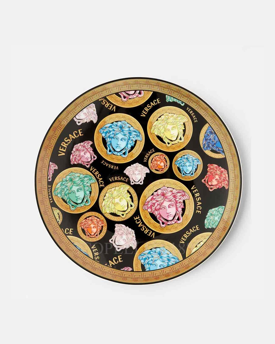베르사체 NEW Service 접시 33 cm 메두사 Amplified Multicolour Versace NEW Service Plate 33 cm Medusa Amplified Multicolour 02427