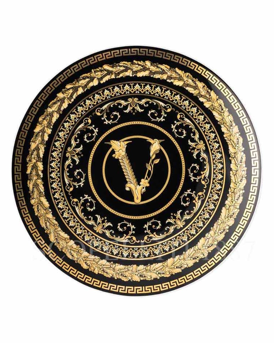 베르사체 접시 17 cm Virtus Alphabet with 모노GRAM Versace Plate 17 cm Virtus Alphabet with Monogram 02433