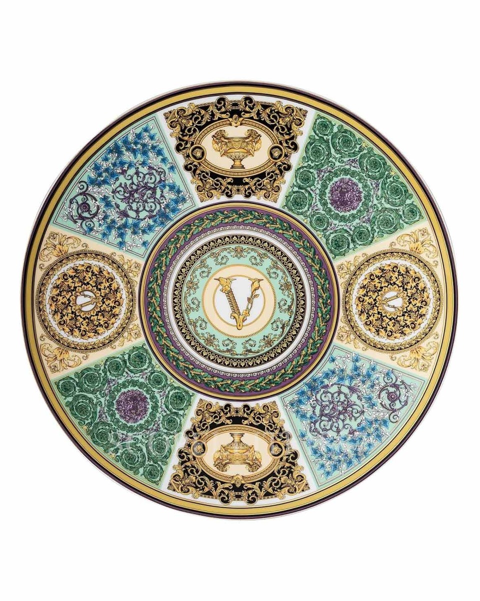 베르사체 Service 접시 33 cm Barocco Mosaic Versace Service Plate 33 cm Barocco Mosaic 02438