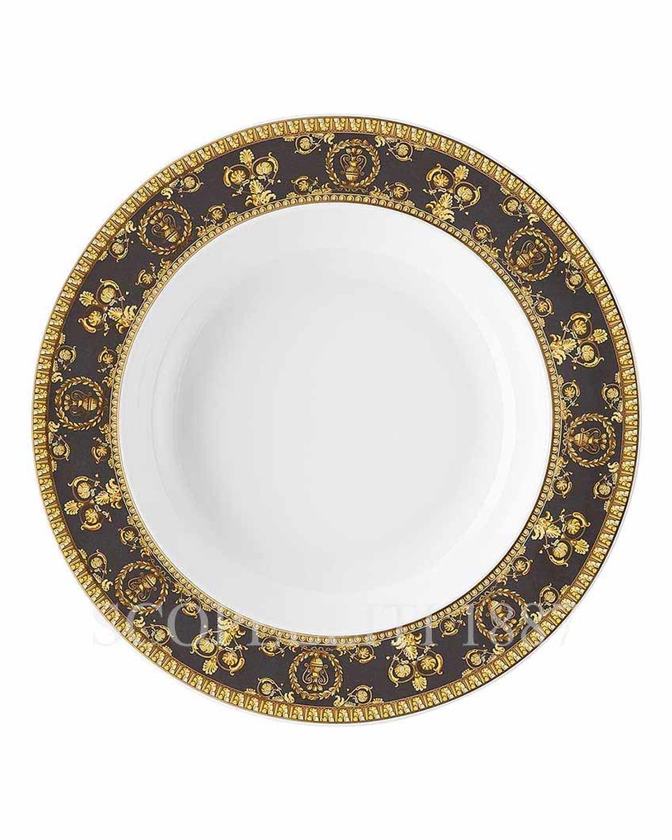 베르사체 파스타접시 22 cm I love Baroque 블랙 Versace Soup Plate 22 cm I love Baroque Black 02461