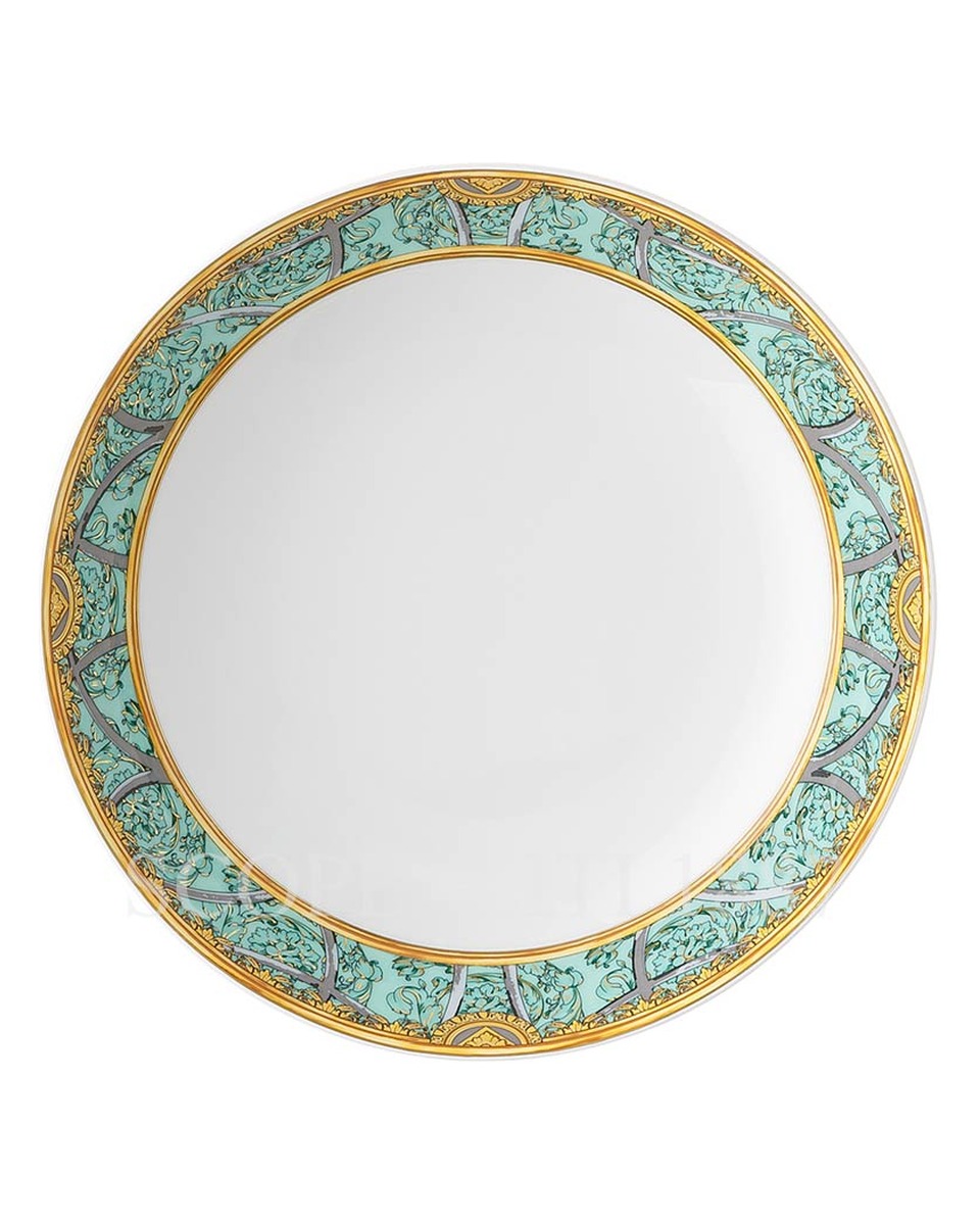 베르사체 파스타접시 22 cm Scala del Palazzo 그린 Versace Soup Plate 22 cm Scala del Palazzo Green 02465