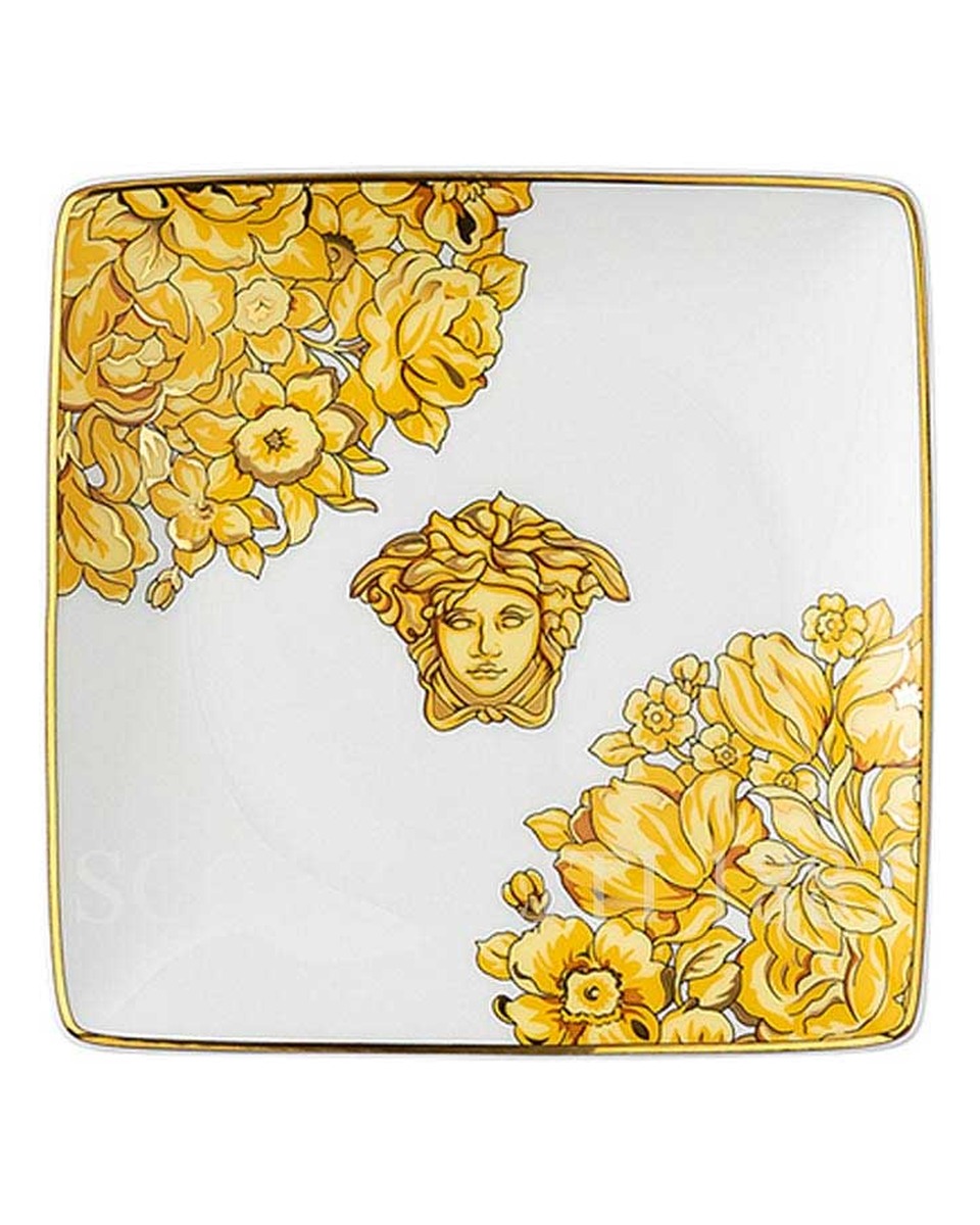 베르사체 볼 12 cm 사각 스퀘어 flat 메두사 Rhapsody 블루 Versace Bowl 12 cm square flat Medusa Rhapsody Blue 02550