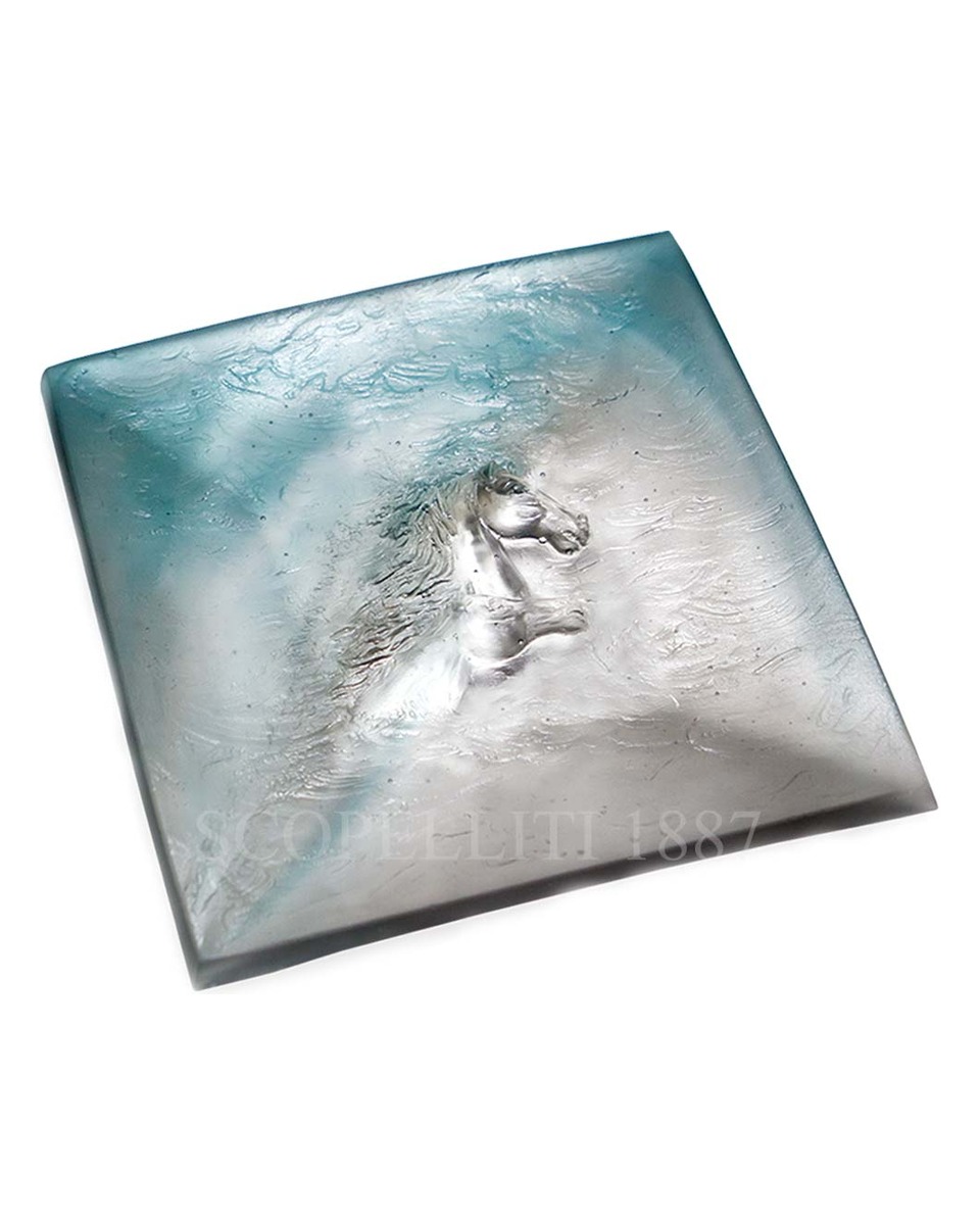 DAUM Cavalcade 크리스탈 트레이 그레이 블루 Daum Cavalcade Crystal Tray Grey Blue 02612
