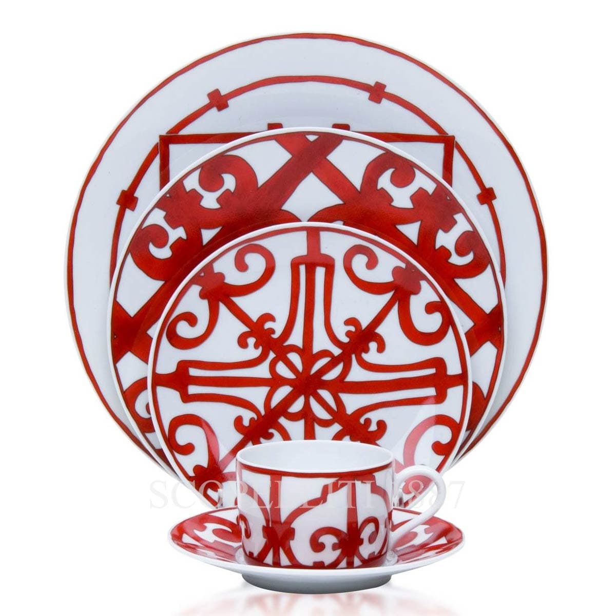 에르메스 Hermes Dinner Set Balcon du Guadalquivir 011001P + 011007P + 011512P + 011016P 1/5