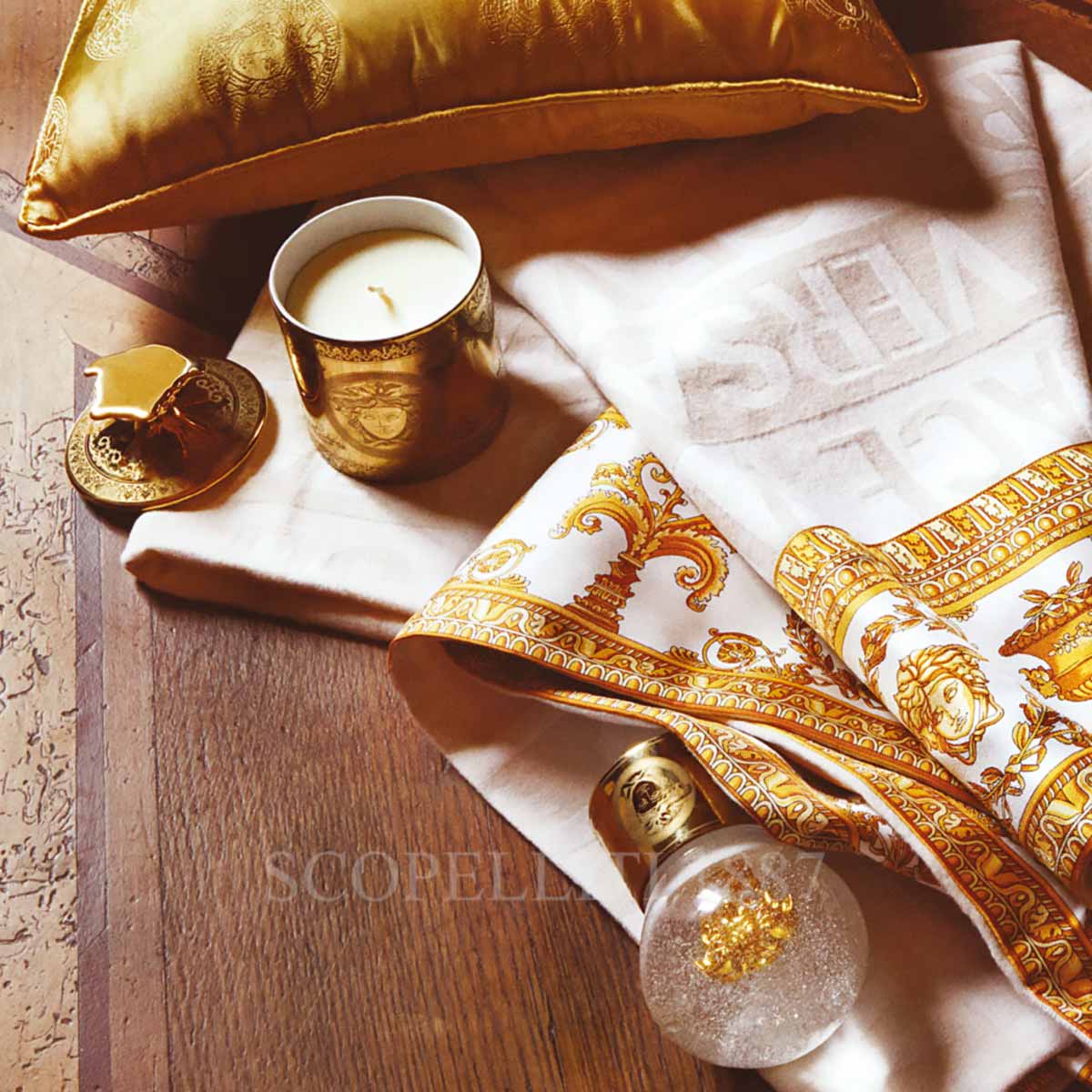 베르사체 Versace Golden Medusa Canape Dish 11940-403721-15253 2/3