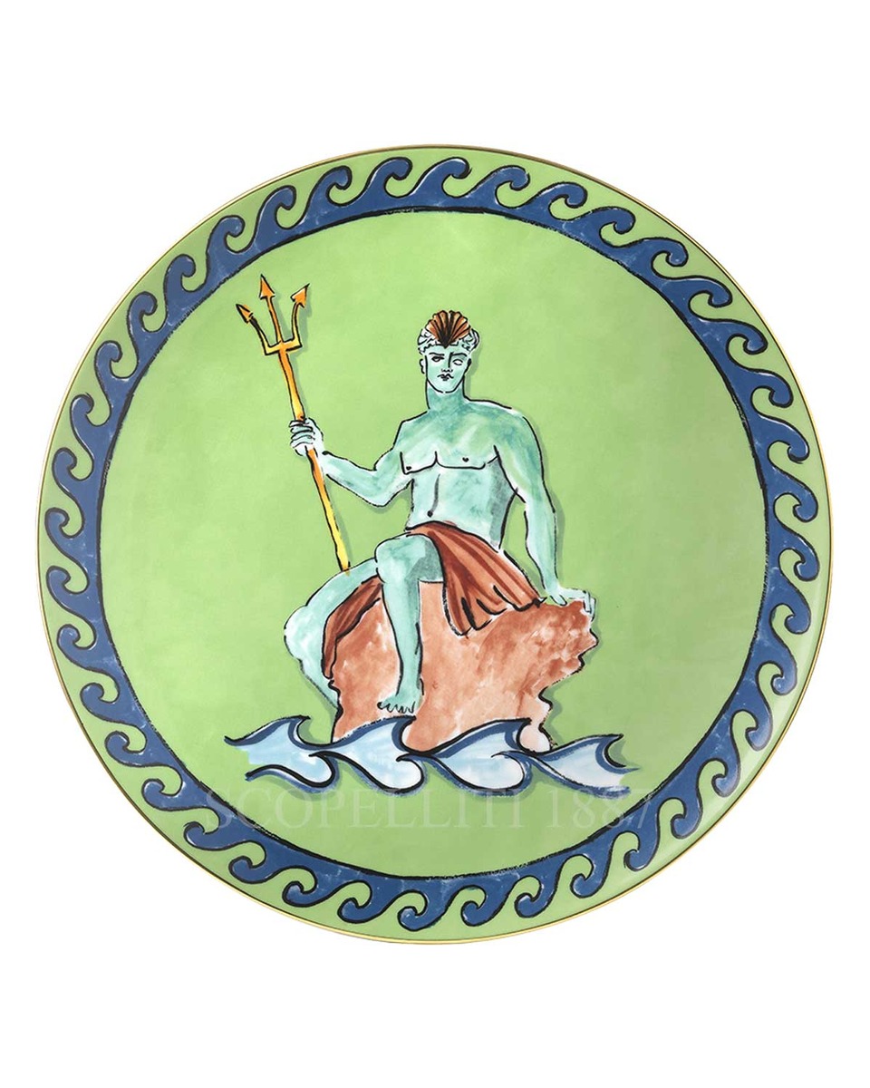 GINORI 1735 Ginori Presentation 접시 Moss il Viaggio di Nettuno Ginori 1735 Ginori Presentation Plate Moss il Viaggio di Nettuno 01090