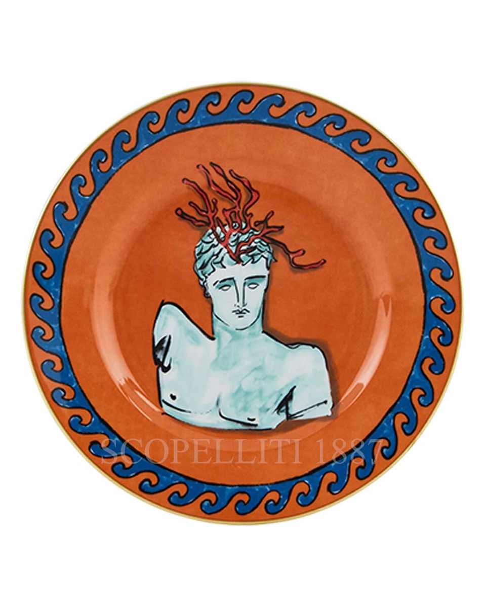GINORI 1735 Ginori 디저트접시 Rock 오렌지 il Viaggio di Nettuno Ginori 1735 Ginori Dessert Plate Rock Orange il Viaggio di Nettuno 01097