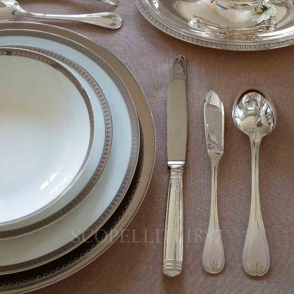 크리스토플 Christofle Malmaison Silver Plated Fish Knife B00018020 2/4