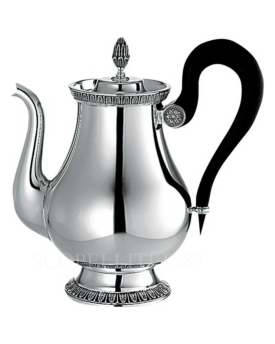 크리스토플레 Malmaison 실버 접시D 티포트 Christofle Malmaison Silver Plated Teapot 00678