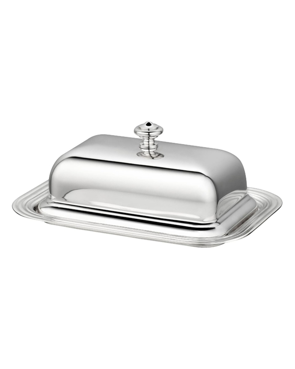 크리스토플레 Albi 실버 접시D Lidded 버터 디쉬 Christofle Albi Silver Plated Lidded Butter Dish 00677
