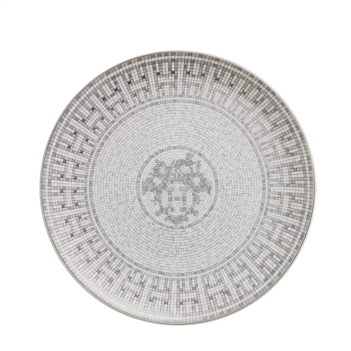 에르메스 Hermès Mosaique au 24 Platinum 5-Piece Place Setting 035001P + 035007P + 035012P + 035016P 3/5