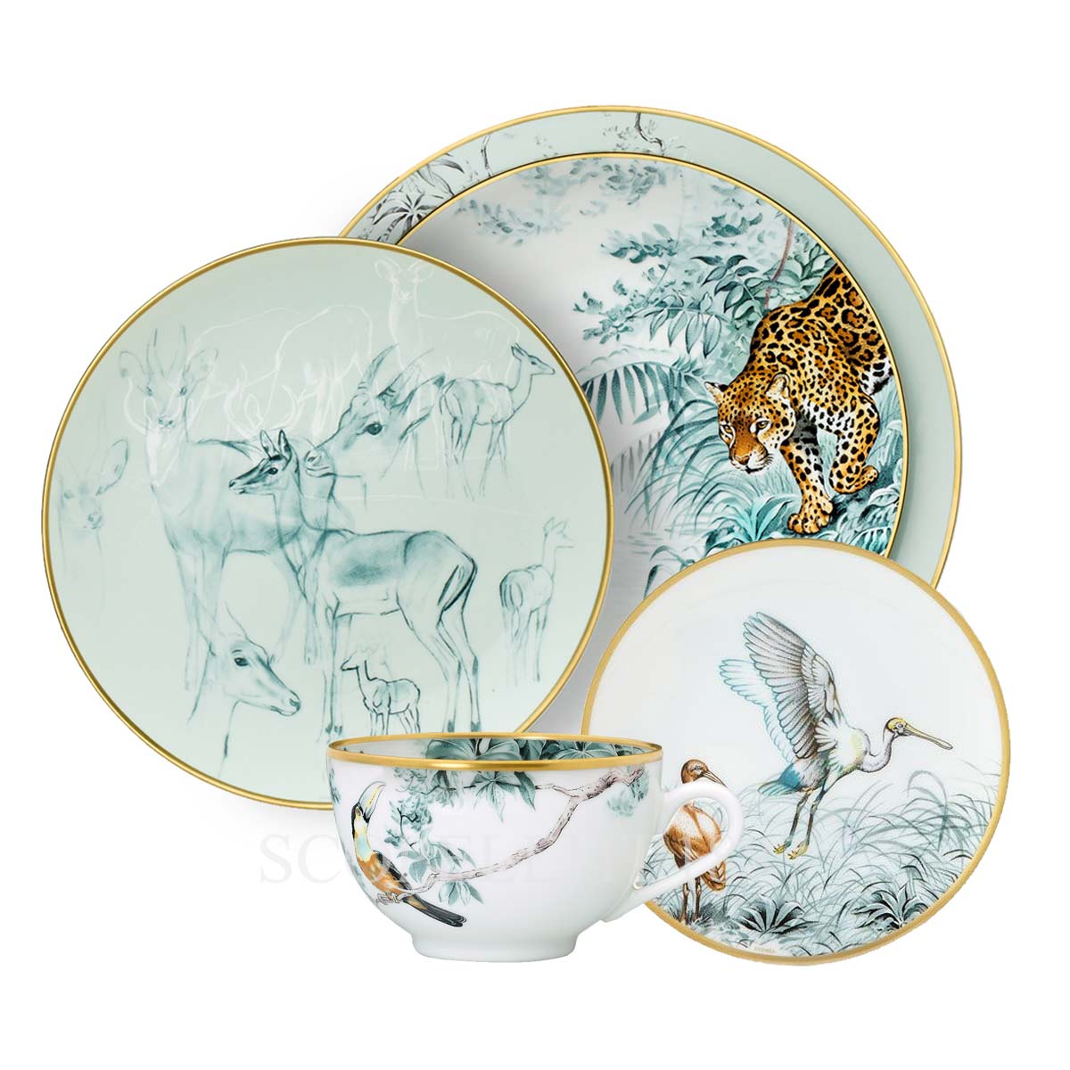 에르메스 Hermes Dinner Set Carnets d'Equateur scopel-24 1/5