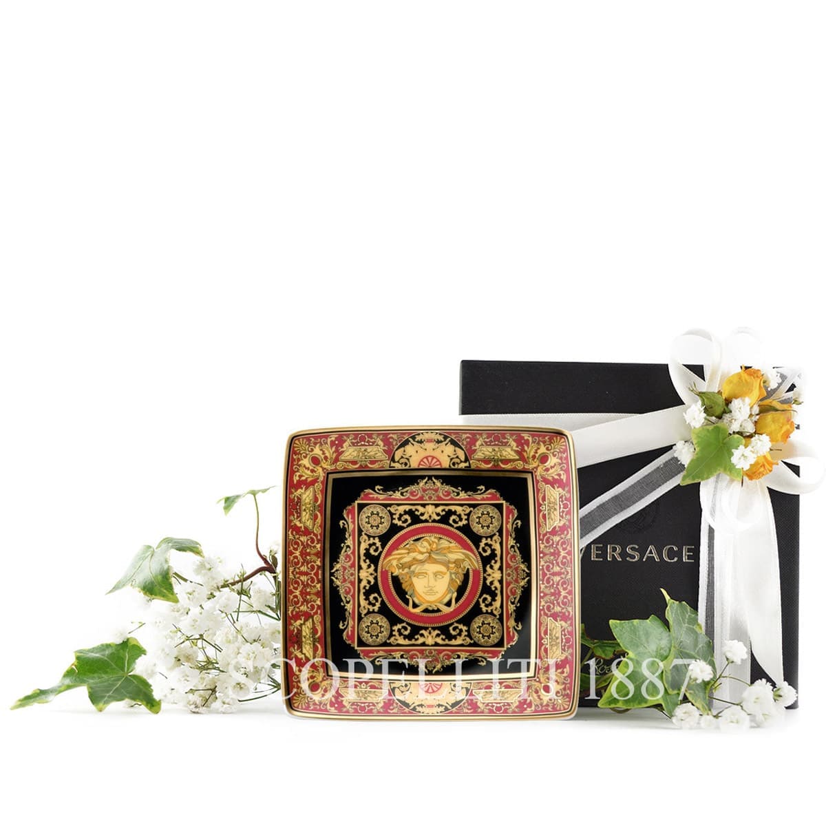 베르사체 Versace Medusa Canape Dish Red 11940-409605-15253 2/3