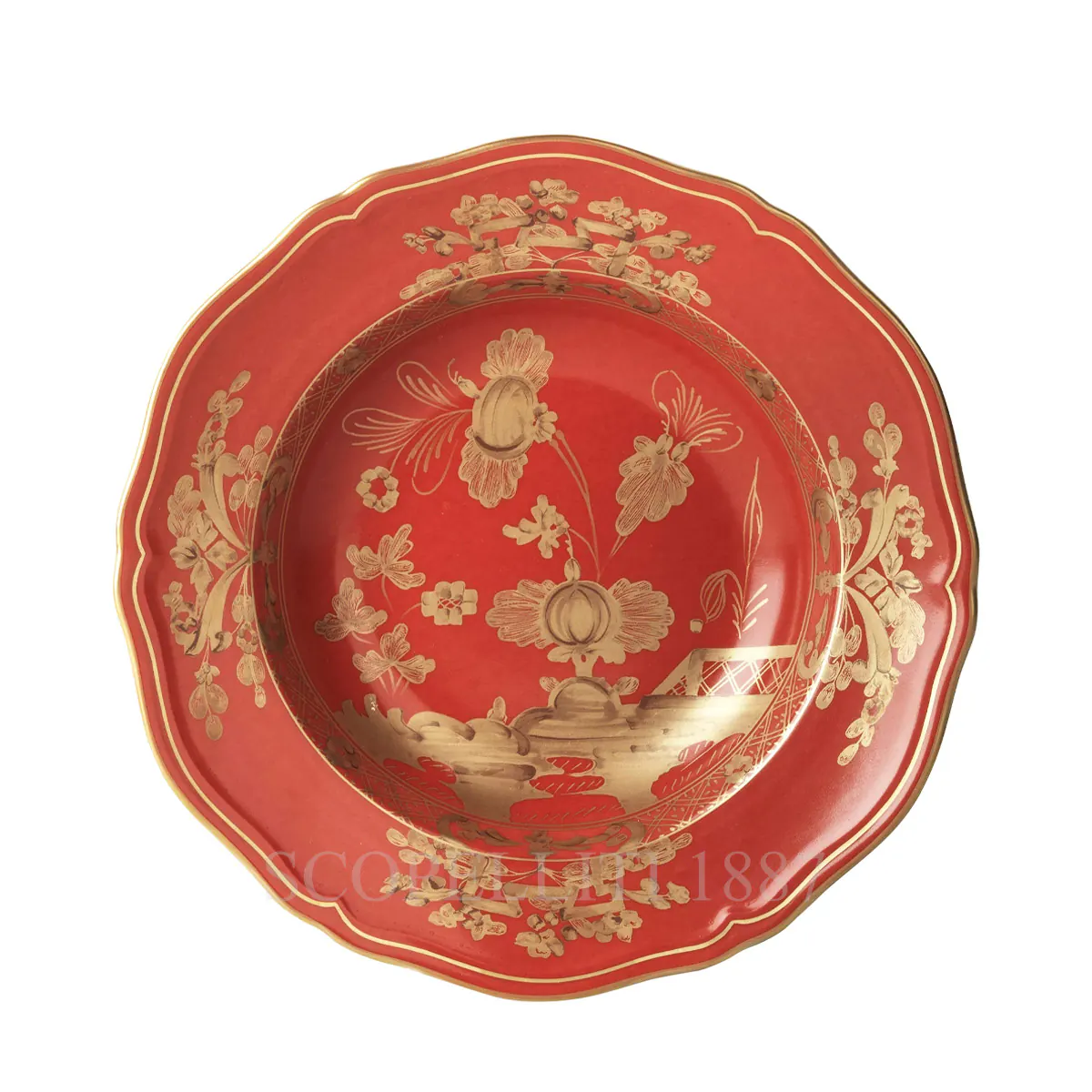 지노리 1735 Ginori 1735 Soup Plate Oriente Italiano Rubrum 003RG00 FPT210010240G00132900 1/2