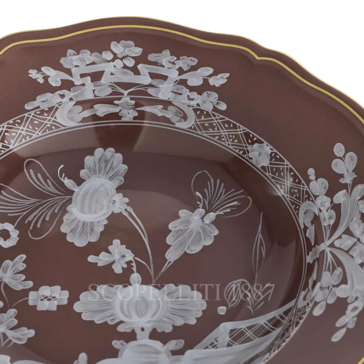 지노리 1735 Ginori 1735 Oriente Italiano Castagna Soup Plate 003RG00 FPT210010240G00135800 4/5