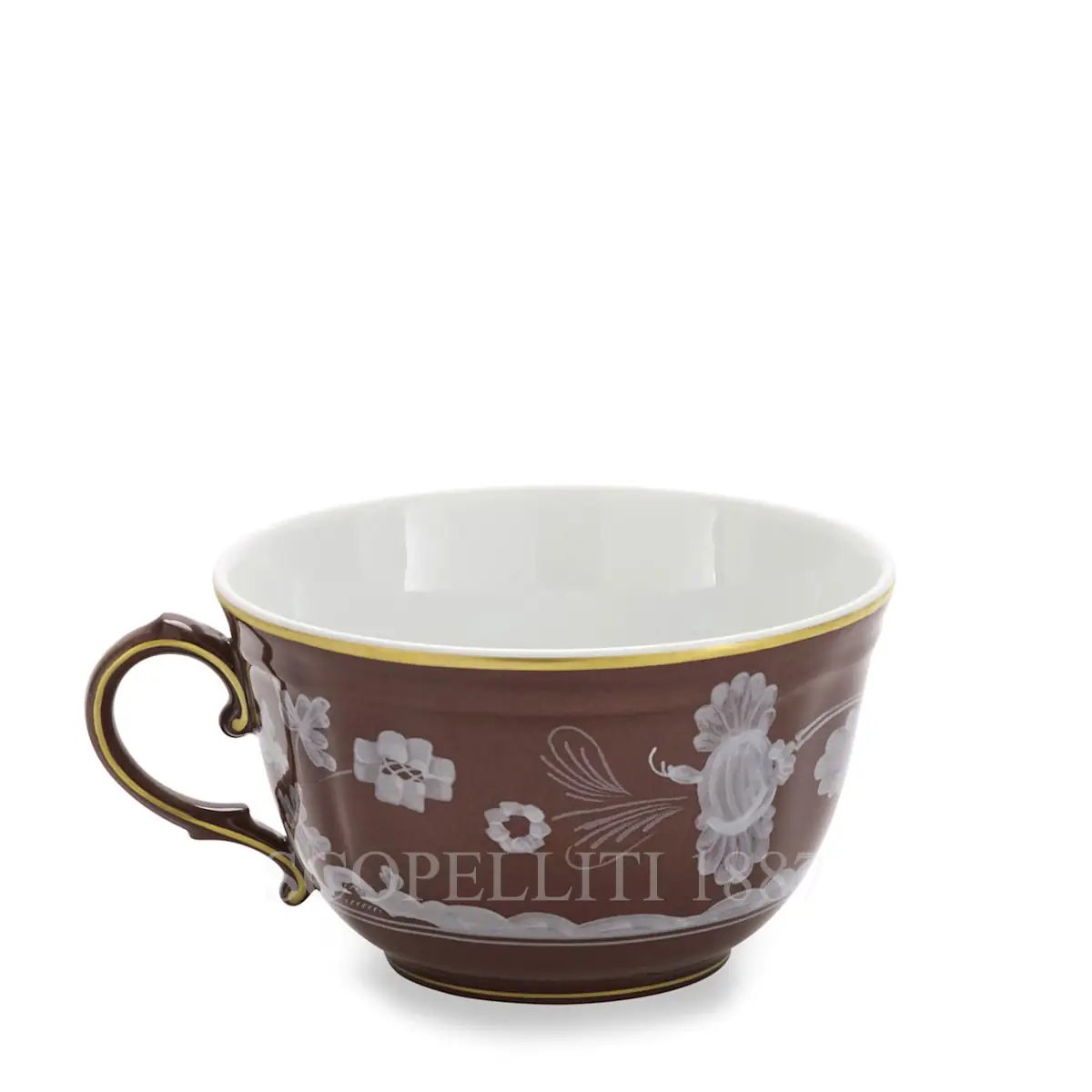 지노리 1735 Ginori 1735 Oriente Italiano Castagna Tea Cup and Saucer 003RG00 FPT401010150G00135800 + 003RG00 FTZ401010220G0 3/5