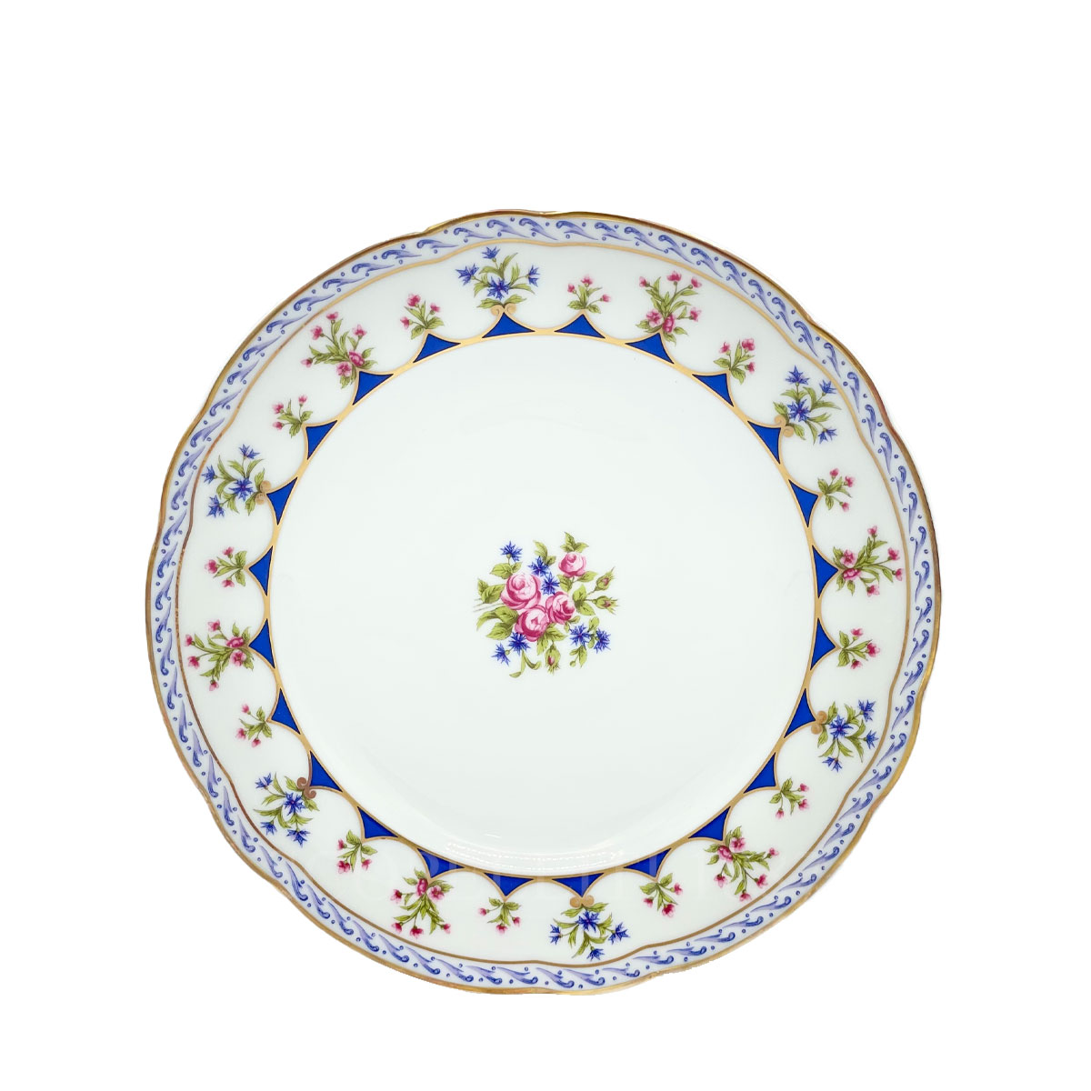 베르나르도 Bernardaud Dessert Plate Chateaubriand Blue scopel-91 1/3
