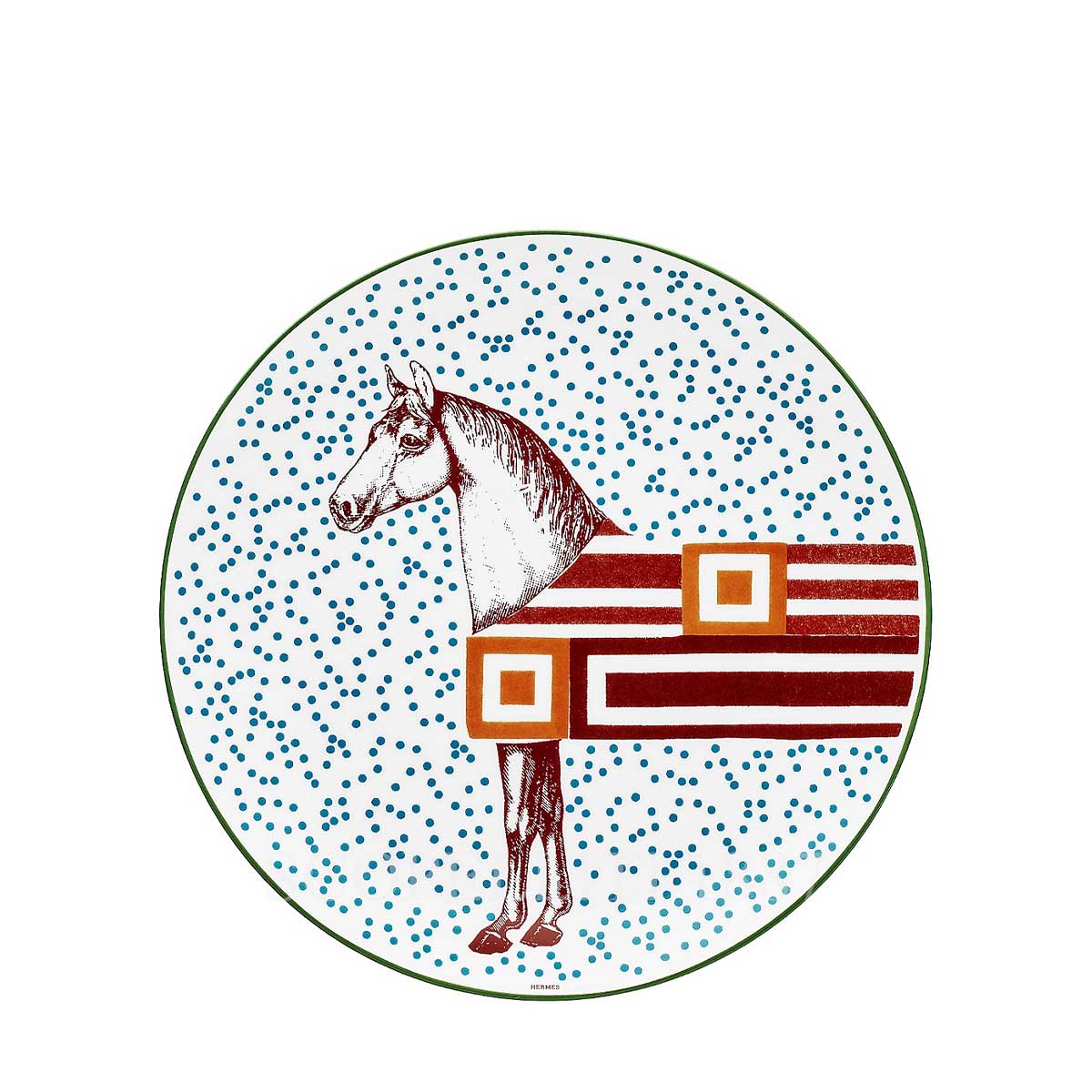 에르메스 Hermes Hippomobile Set of 6 Dessert Plates 048007P+107P+207P+307P+407P+507P 5/5
