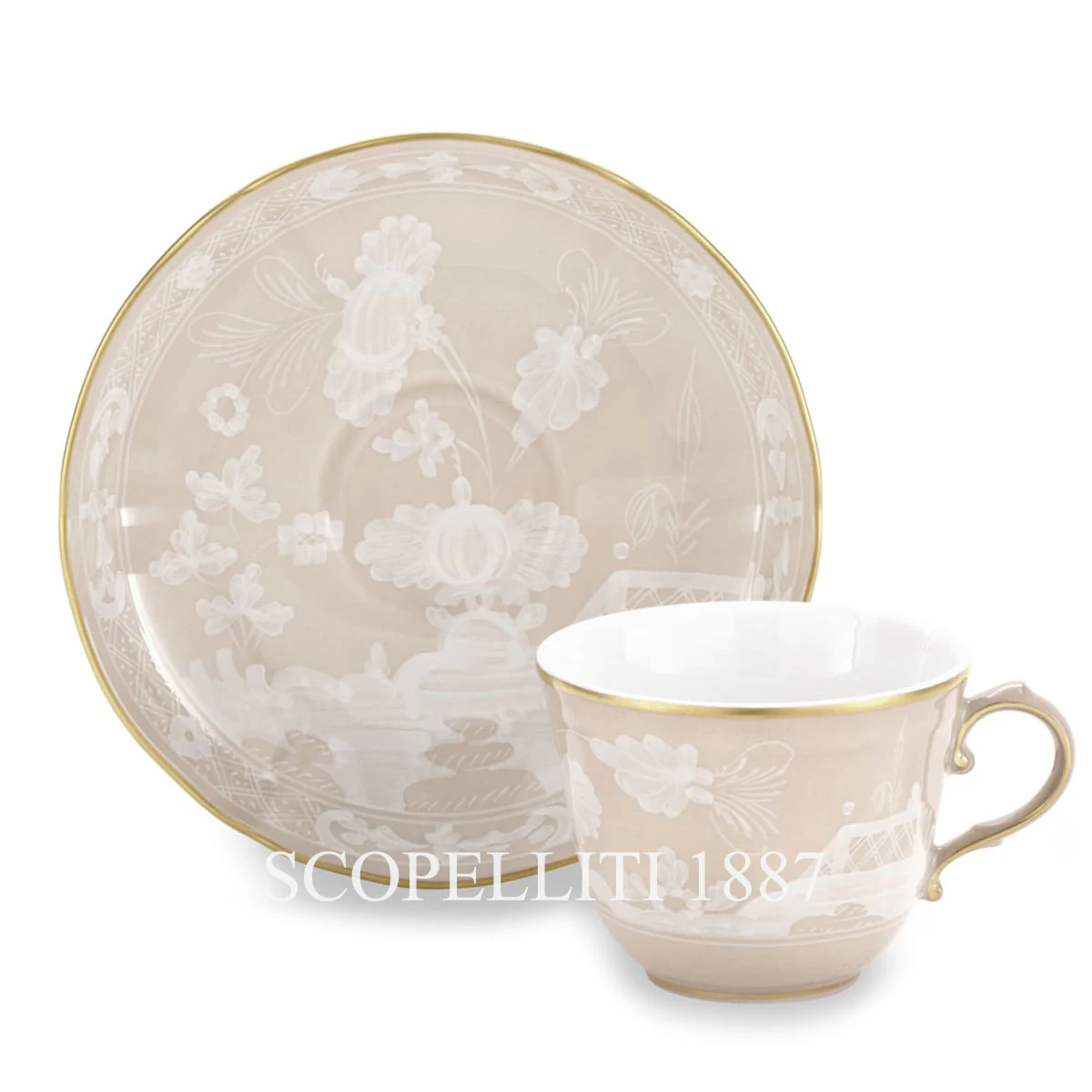 지노리 1735 Ginori 1735 Oriente Italiano Meringa Coffee Cup 003RG00 FPT301010135G00135700 + 003RG00 FTZ301010120G00135700