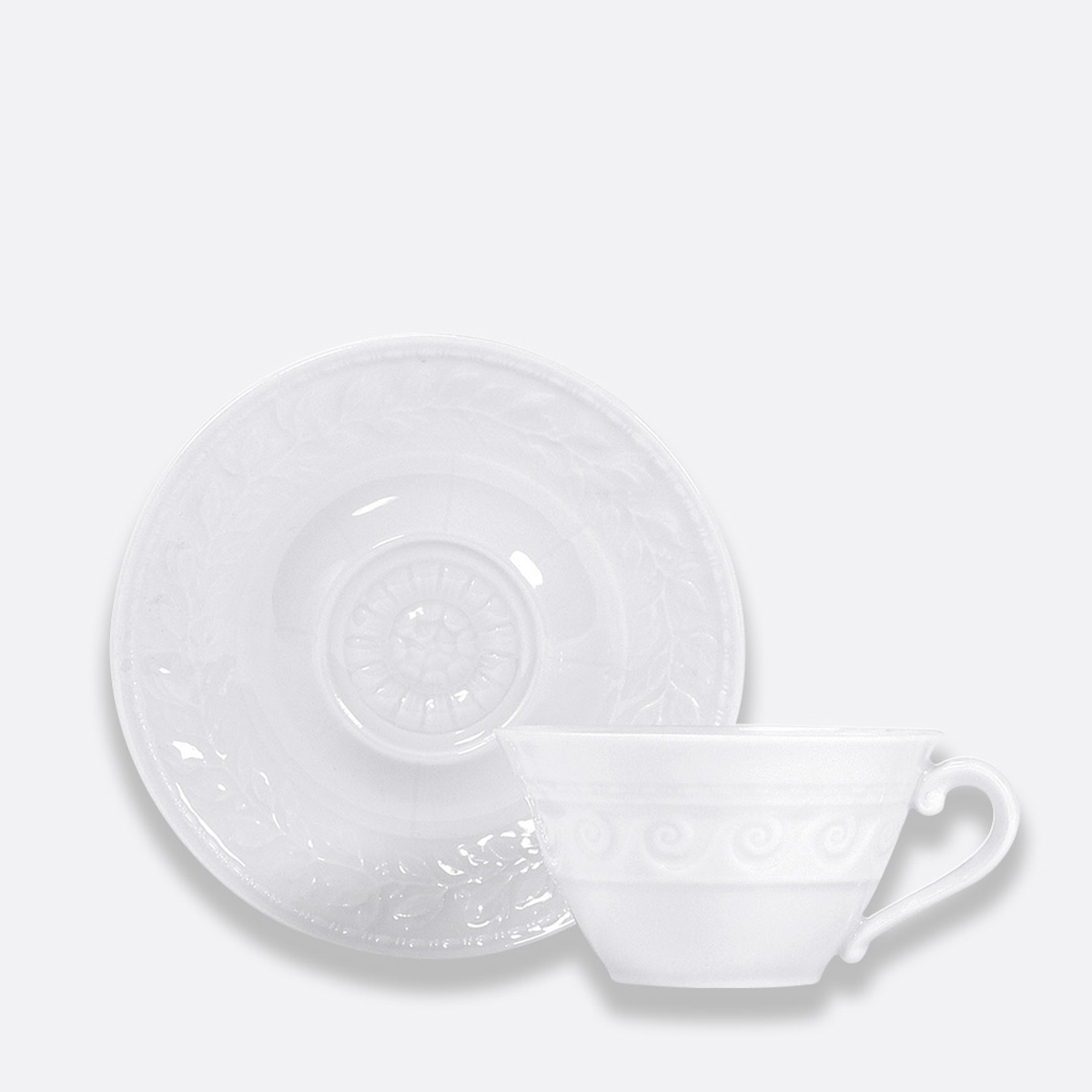베르나르도 Bernardaud Louvre Tea Cup and Saucer 0542/89