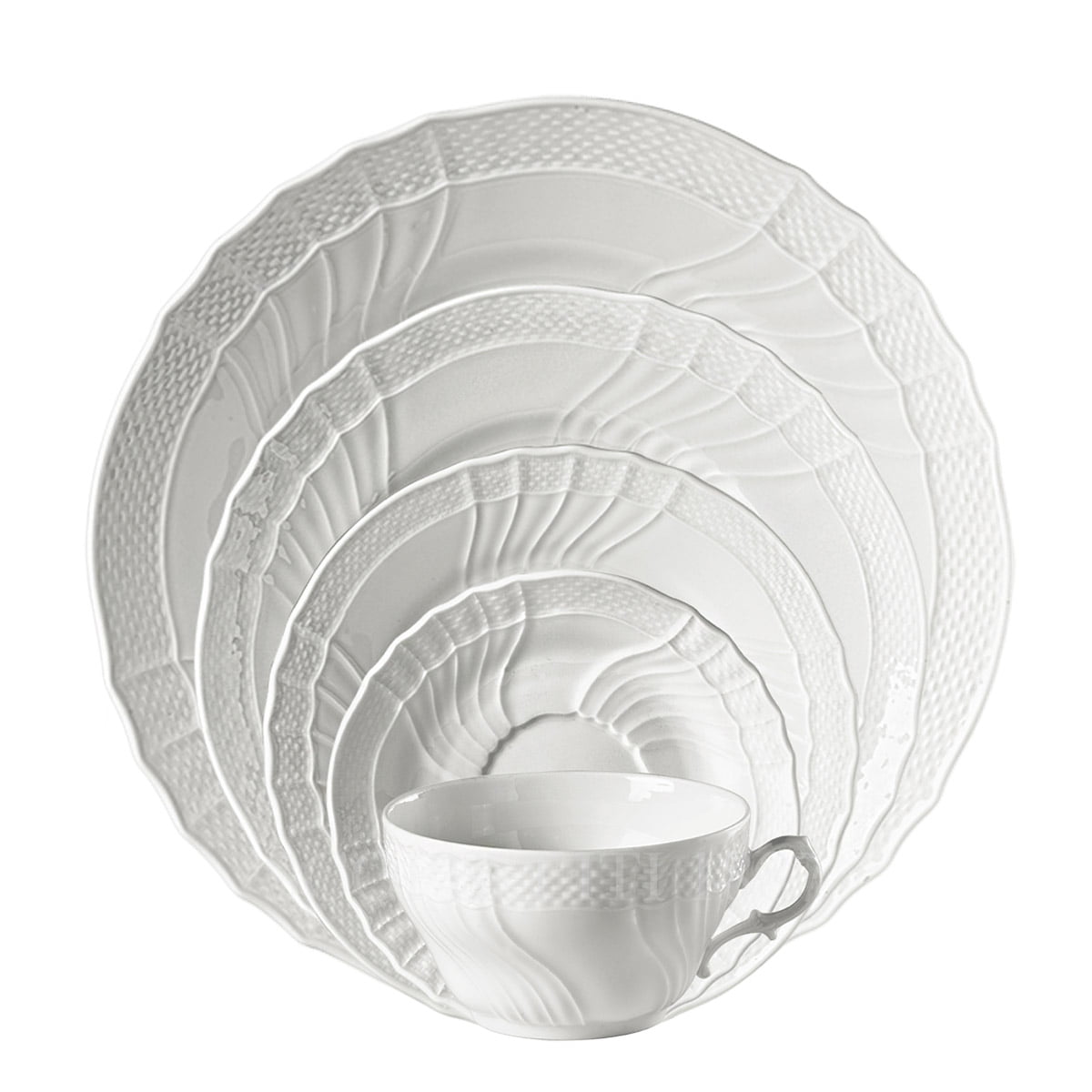 지노리 1735 Ginori 5 piece Place Setting Vecchio Ginori 002RG00 FPT110010260B00000000 + 002RG00 FPT110010215B00000000 + 002