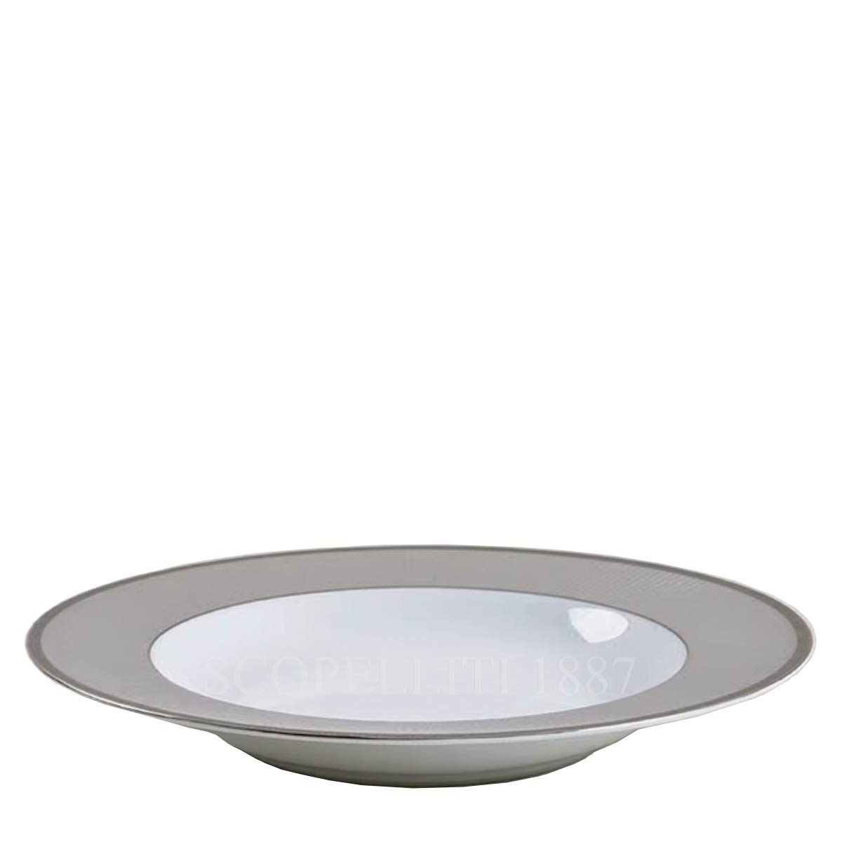 크리스토플 Christofle Metropolis Gris Soup Plate 7654125