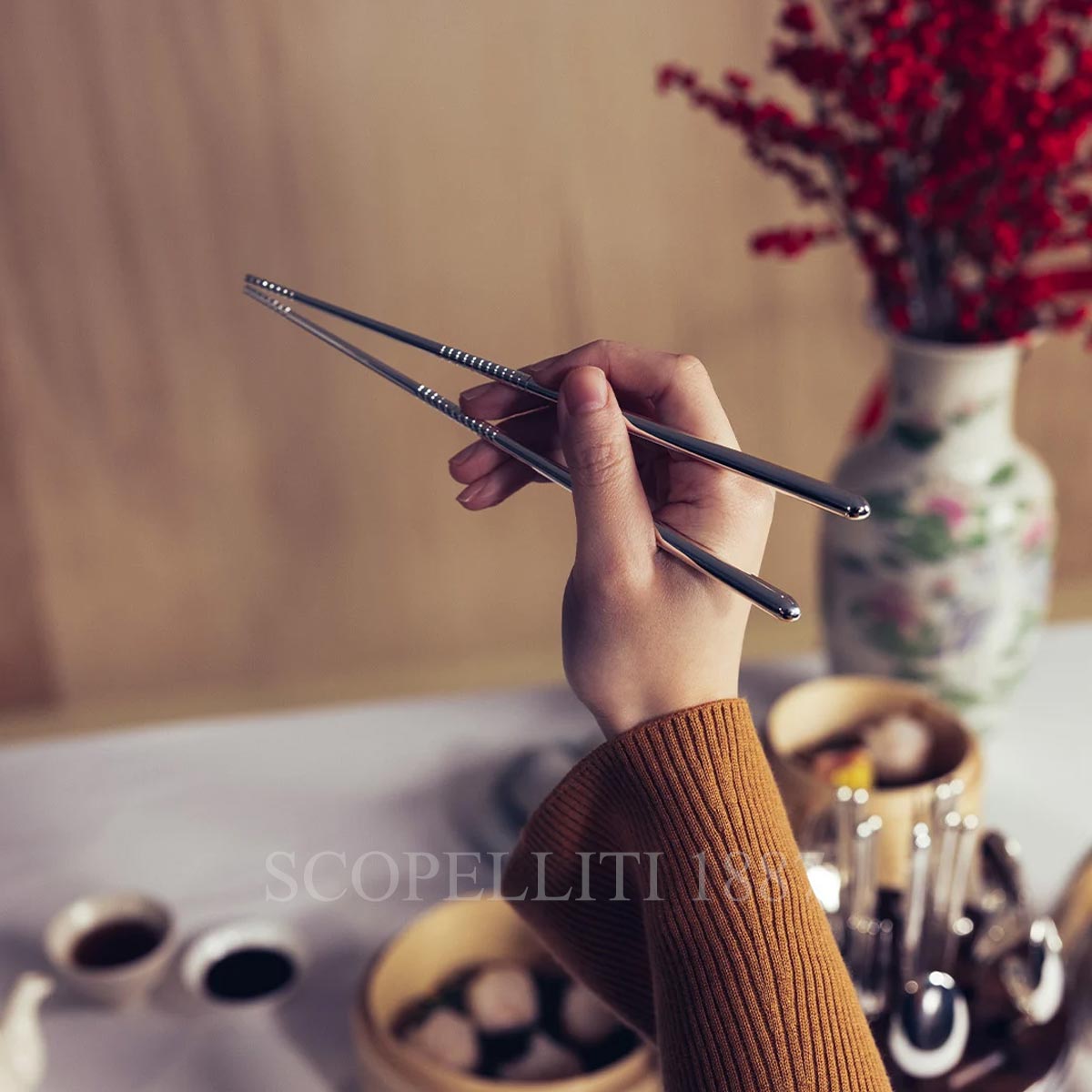 크리스토플 Christofle Mood Asia Cutlery Set with Chopsticks B00065999 2/5