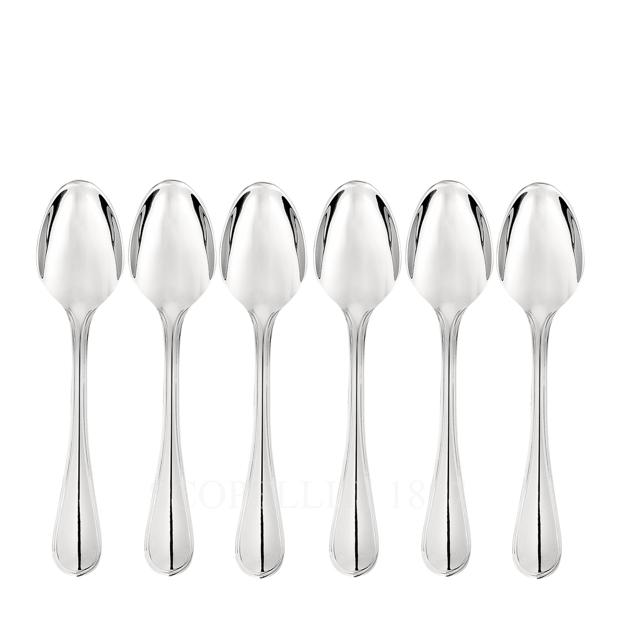 크리스토플 Christofle Albi Tea Spoons Stainless Steel - Set of 6 B02417004x6 1/3