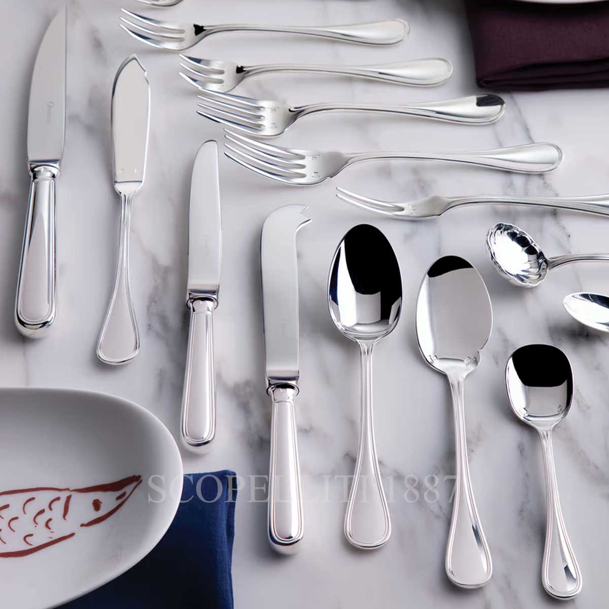 크리스토플 Christofle Albi Tea Spoons Stainless Steel - Set of 6 B02417004x6 2/3