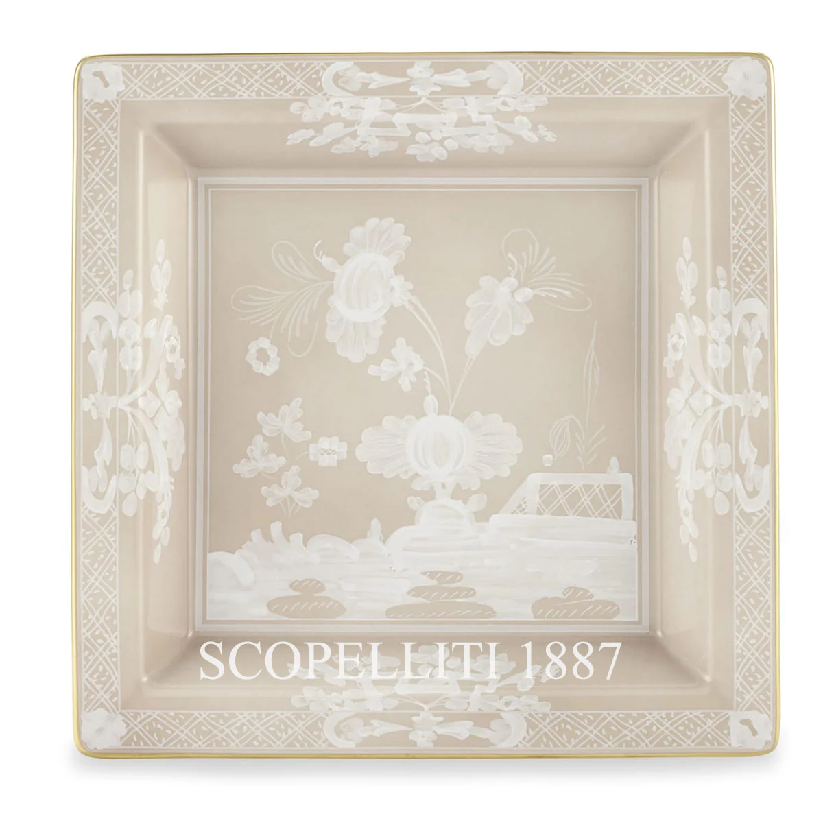 지노리 1735 Ginori 1735 Oriente Italiano Meringa Square Change Tray 017RG02 FG6836LX0245G00135700 1/5