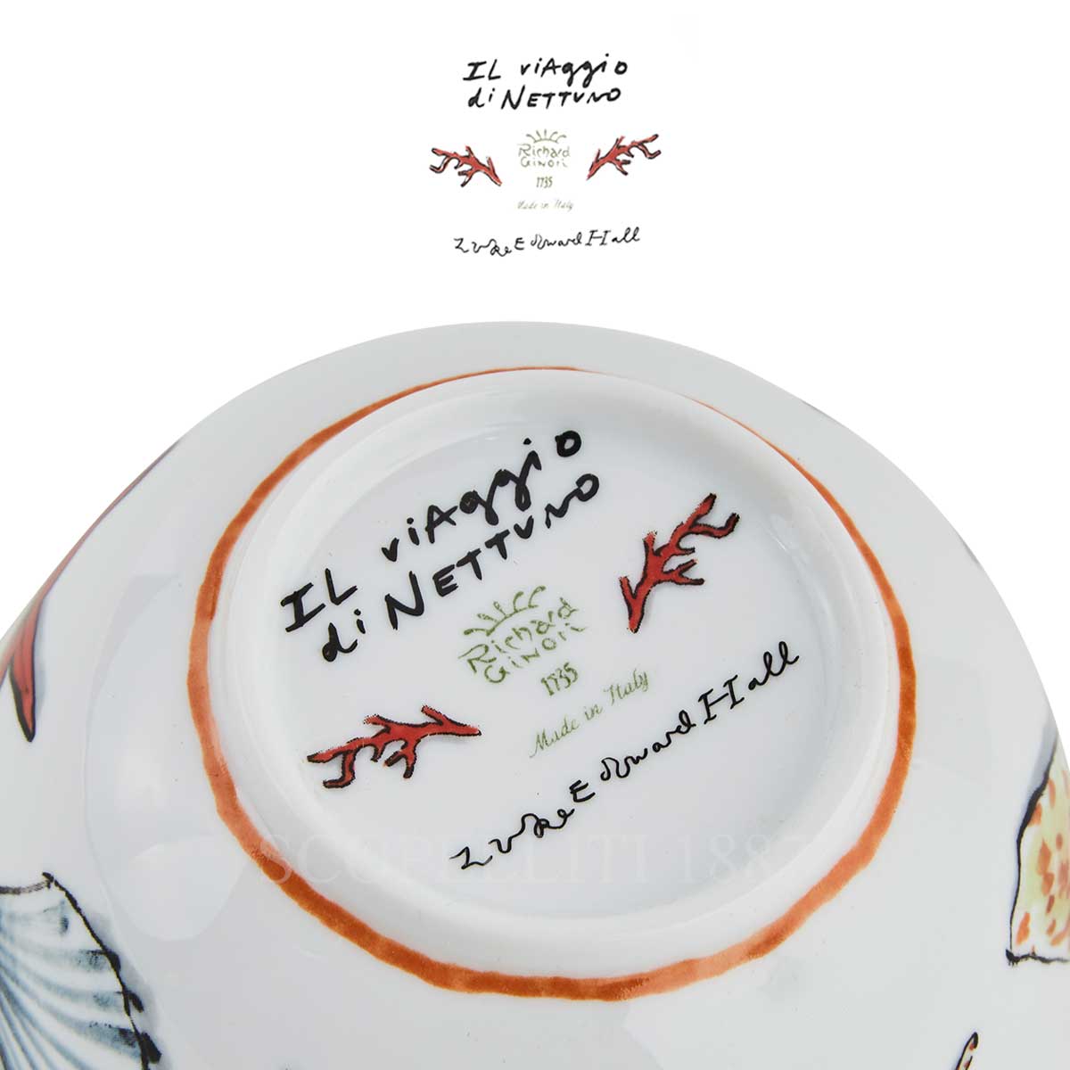 지노리 1735 Ginori Large Bowl White il Viaggio di Nettuno 031RG00 FIN020010170G00130000 4/5