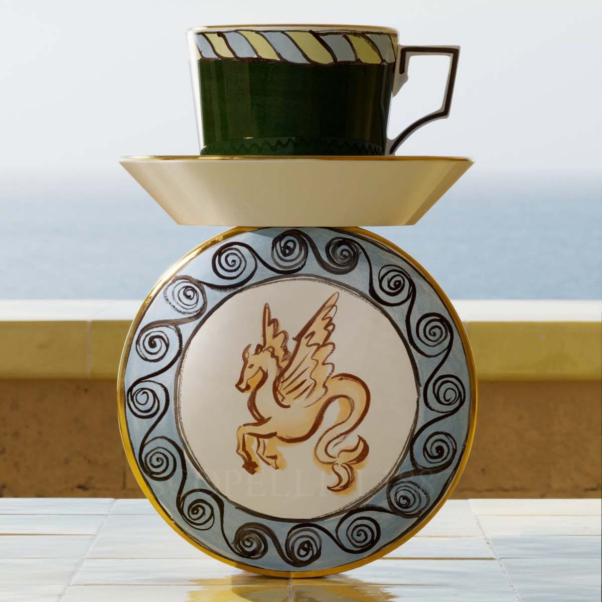 지노리 1735 Ginori Il Viaggio di Nettuno Tea Cups Amalfi Lemon - Set of 2 101RG00 FX9178LXGENG00135200 4/5
