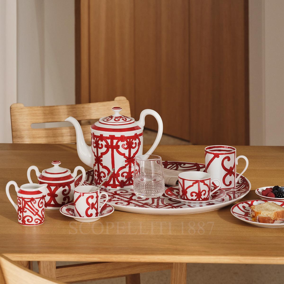 에르메스 Hermes Tea Set Balcon du Guadalquivir 011018P + 011016P 4/4