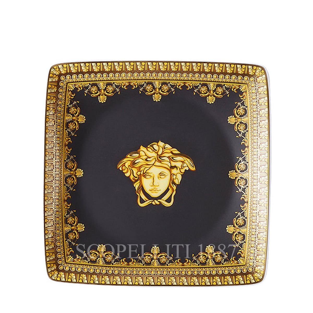 베르사체 Versace Canape Dish I Love Baroque Black 11940-403653-15253 1/3