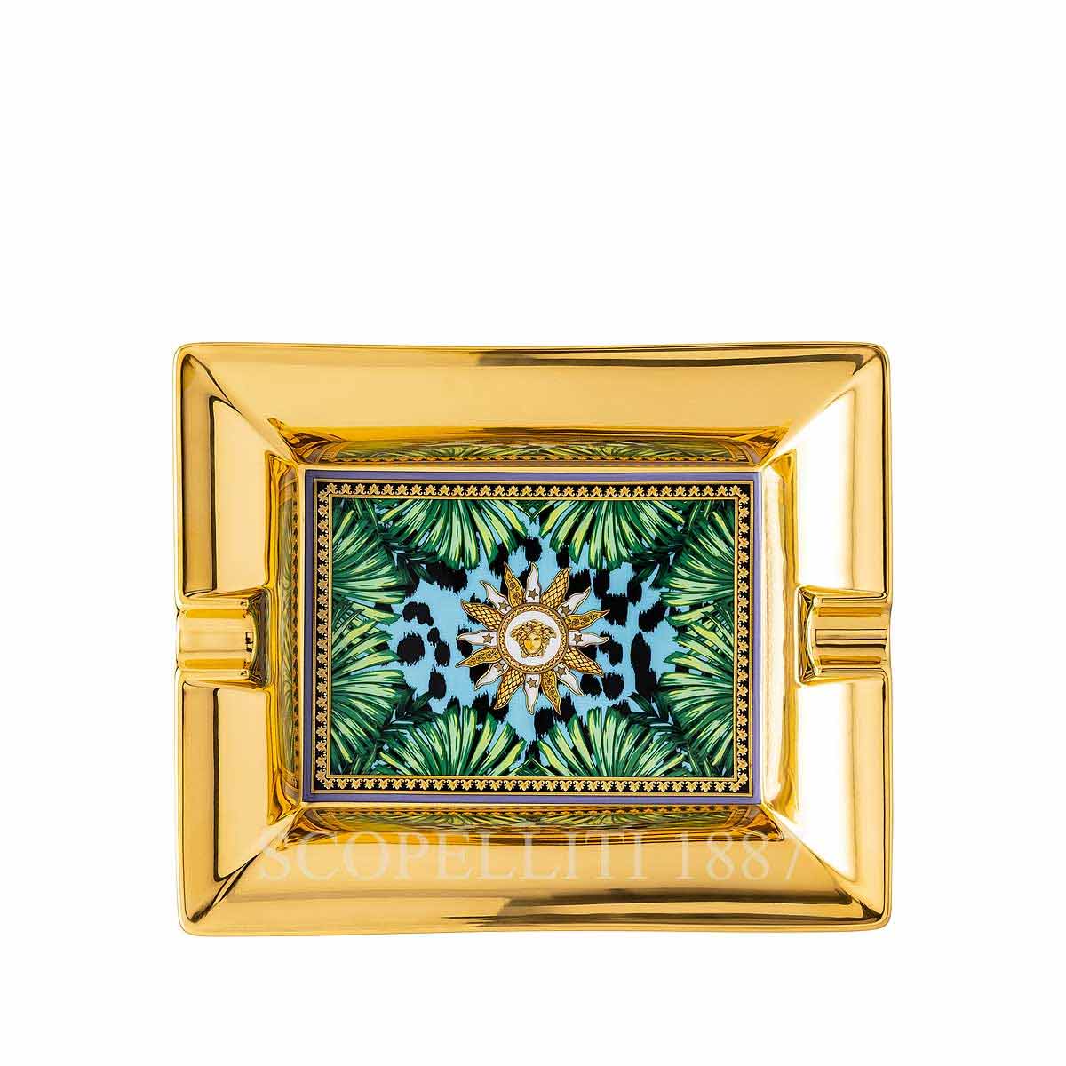 베르사체 Versace Ashtray 16 cm Jungle Animalier 14269-403713-27236 1/3