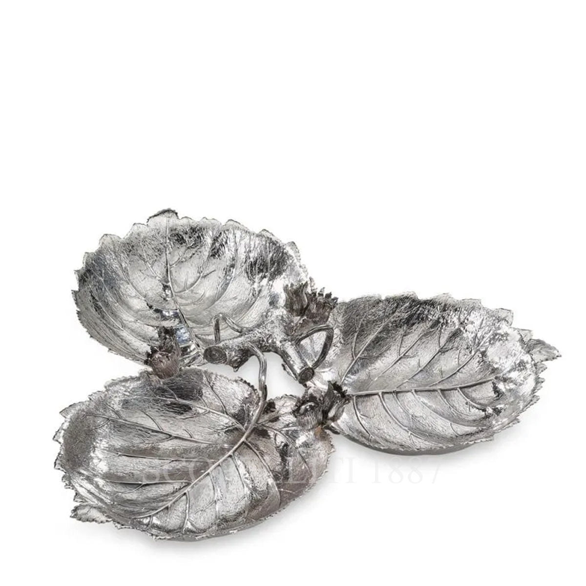 부첼라티 Buccellati 3 Hazel Leaves Centerpiece Large SAGBOW000119 1/3