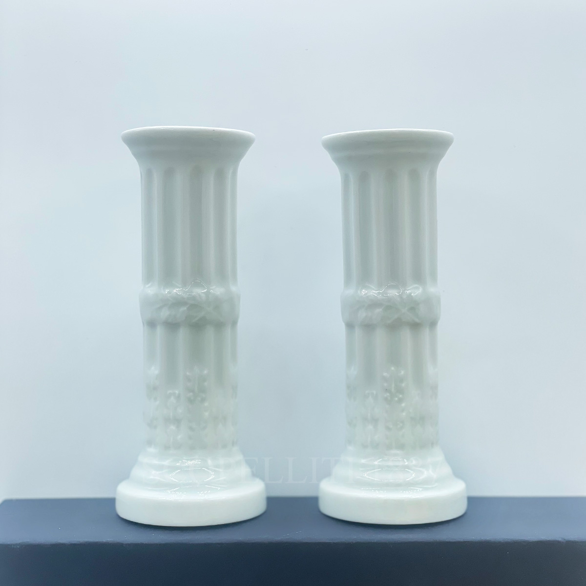 베르나르도 Bernardaud Louvre Set of 2 Candleholders scopel-76 1/2