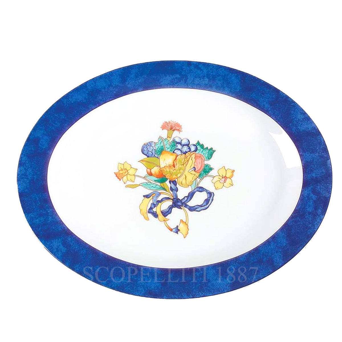 베르나르도 Bernardaud Borghese Oval Platter scopel-81 1/2