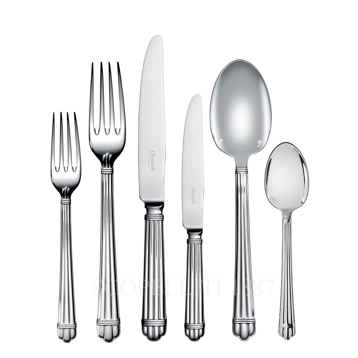 크리스토플 Christofle Aria 36 pcs Silver Plated Cutlery Set B00022836 1/3