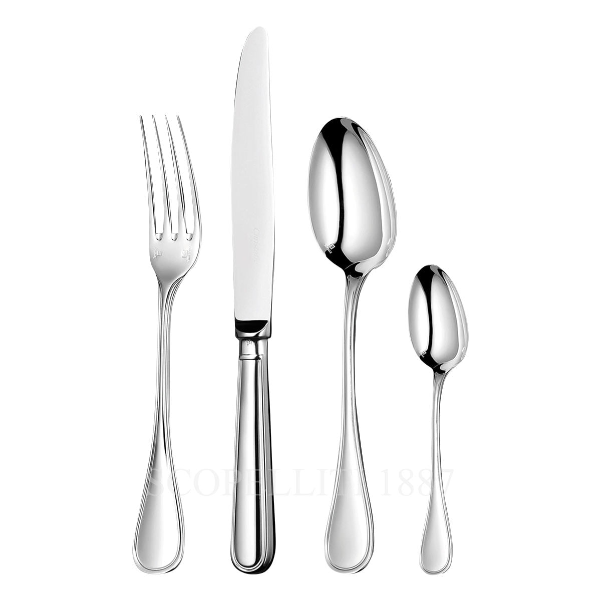 크리스토플 Christofle Albi 48 pcs Stainless Steel Cutlery Set B02417195 1/3