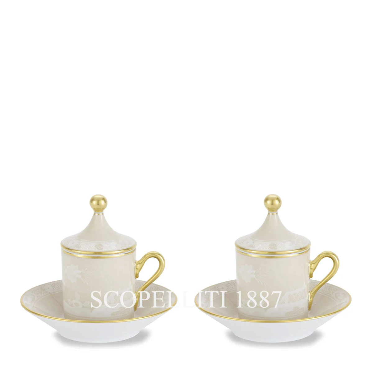 지노리 1735 Ginori 1735 Oriente Italiano Meringa Coffee Set For Two 004RG00 FX9176LXG00135700