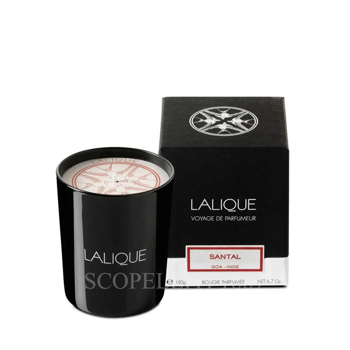 라리끄 Lalique Voyage de Parfumeur Scented Candle Santal 10306700 1/2