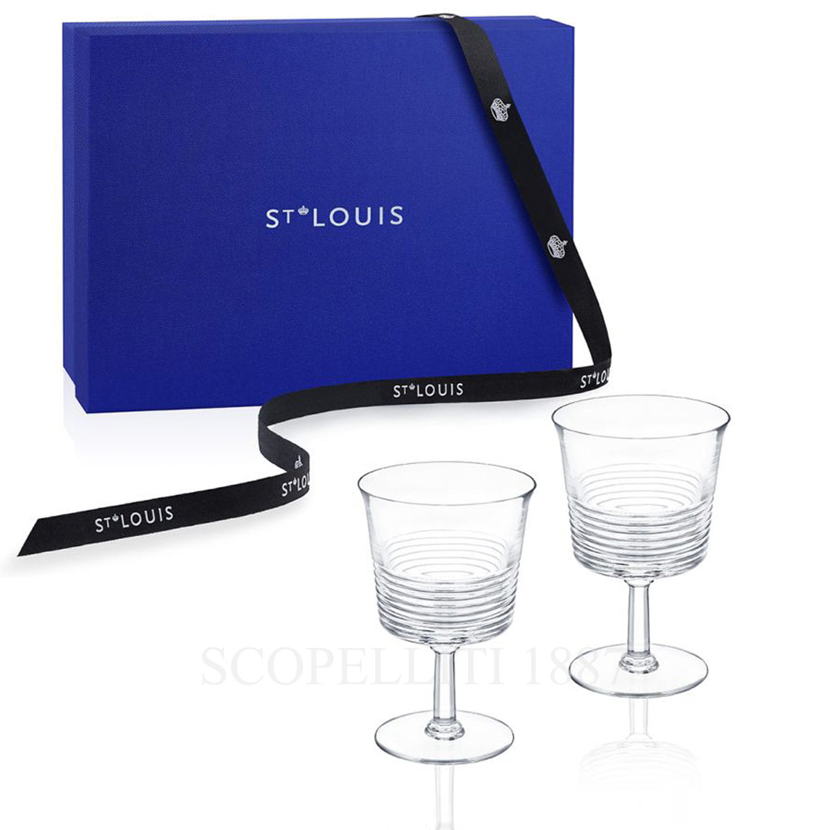 생루이 Saint Louis Set of 2 Wine Glass n°3 Cadence 17090500